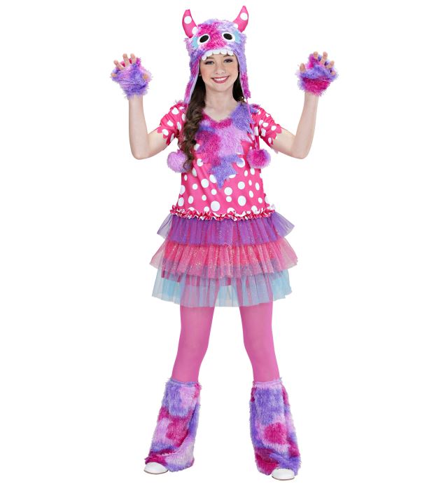 Monster Girl Dress Headpiece Gloves Leg Warmers 3 Colours Assorted Costume for Girls Image 3