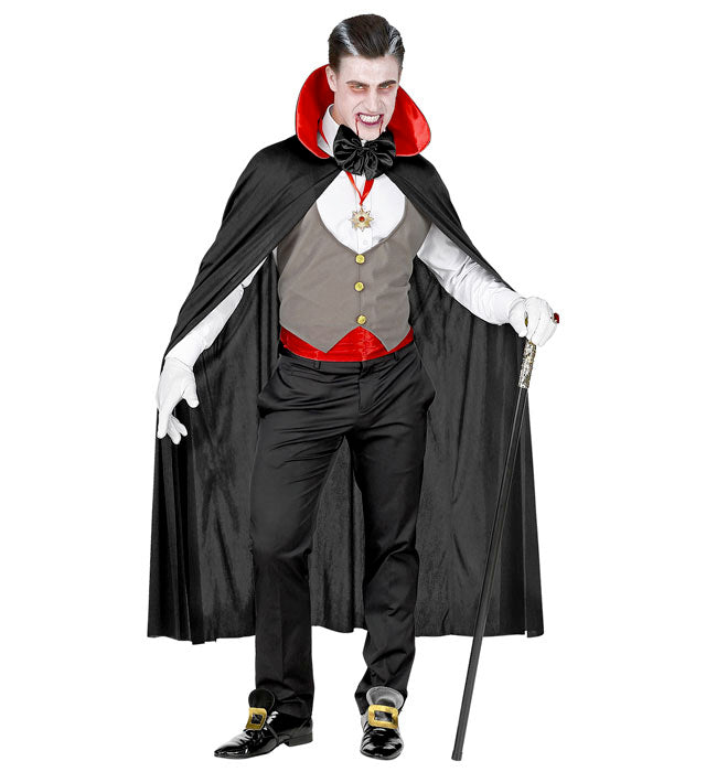 Vampire  Vest, Cummerbund, Bow Tie, Necklace With Medallion, Gloves, Cape 