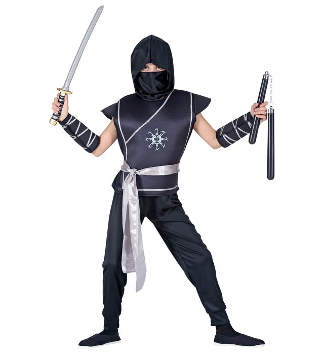 Ninja  Vest With Tabard, Pants, Belt, Arm Guards, Mask 