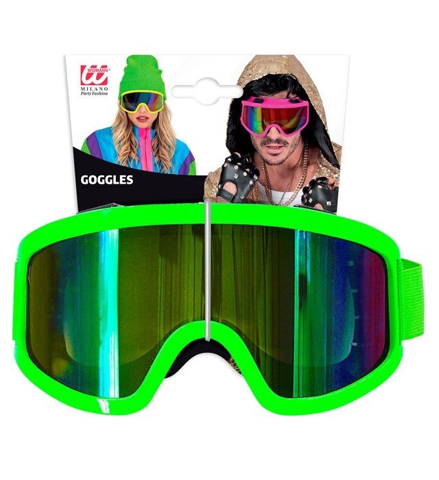 Goggles Après-Ski Winter Party Festival Neon Green