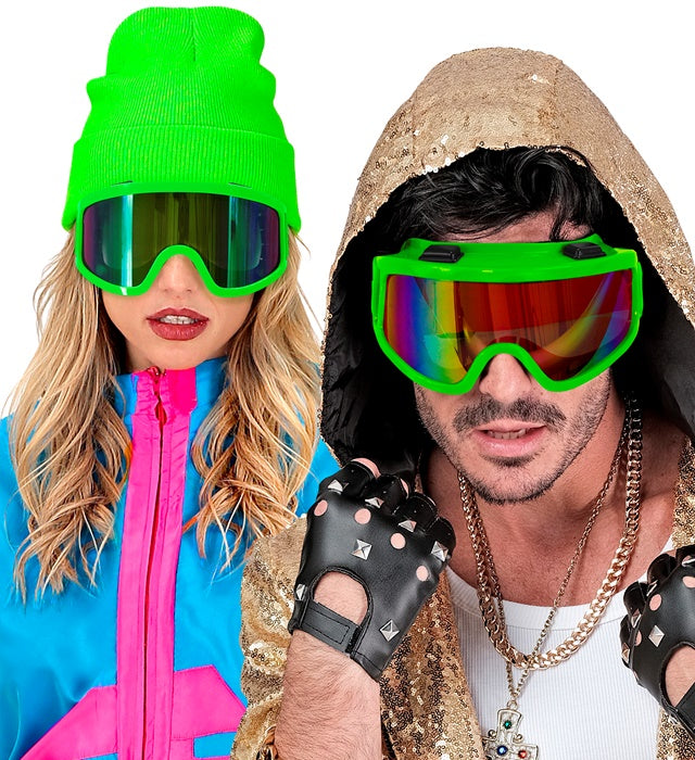 Goggles Après-Ski Winter Party Festival Neon Green