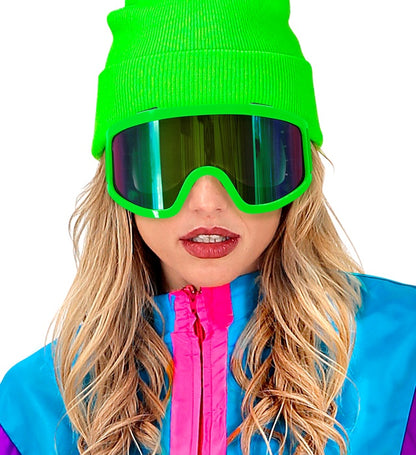 Goggles Après-Ski Winter Party Festival Neon Green