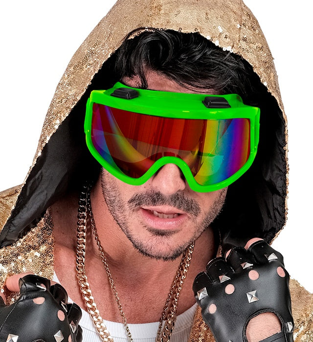 Goggles Après-Ski Winter Party Festival Neon Green