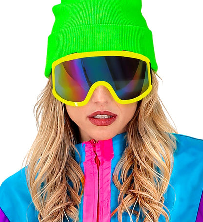 Goggles Après-Ski Winter Party Festival Neon Yellow