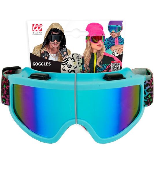 Goggles Après-Ski Winter Party Festival Animalier Leopard Rainbow