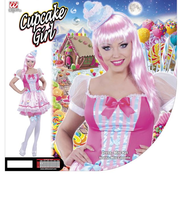 Cupcake Girl  Dress, Mini Hat 
