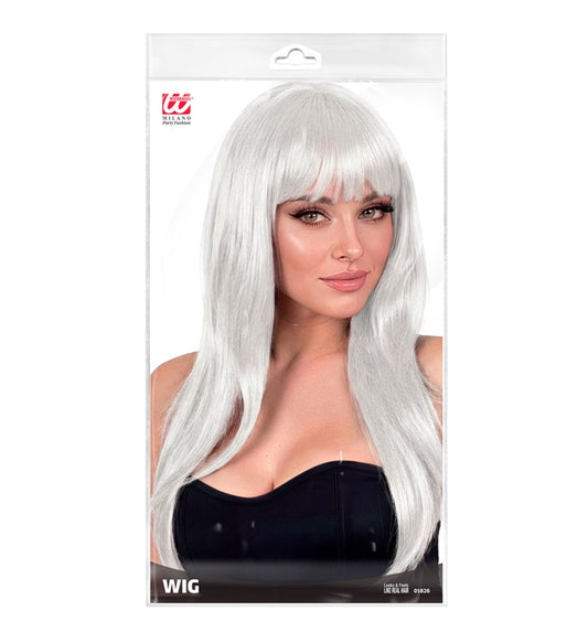 White Vogue Wig In Polybag