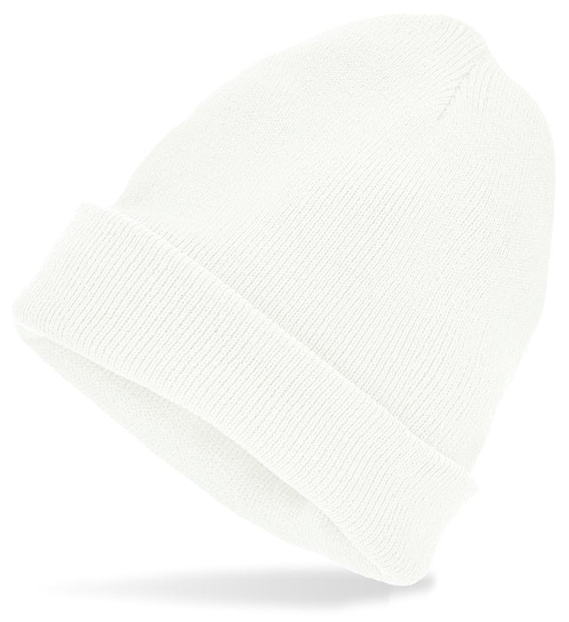 Hat Beanie White Wool Look