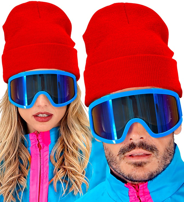 Hat Beanie Red Wool Look