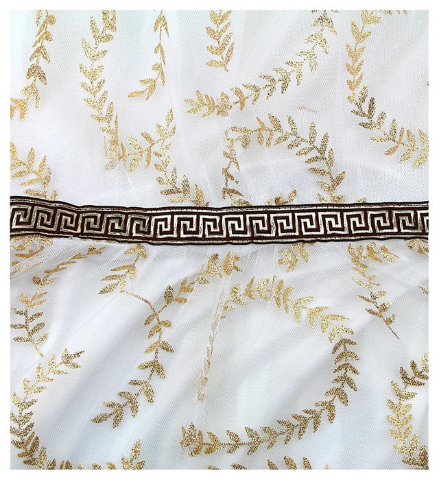 Greek Goddess  Toga Dress, Bracelets, Laurel Wreath 
