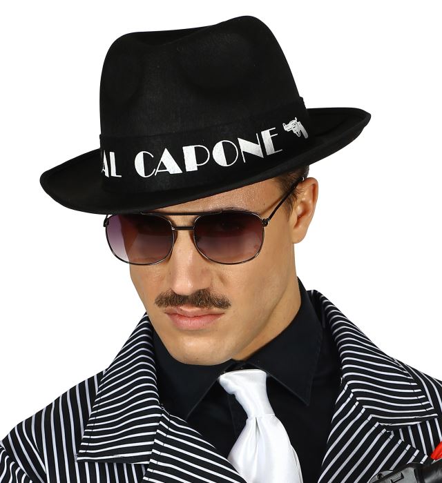 Felt Black Al Capone Hat