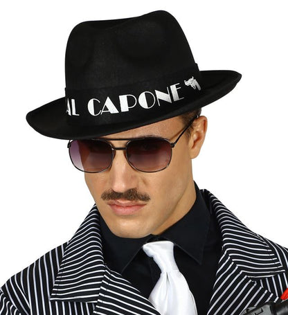 Felt Black Al Capone Hat