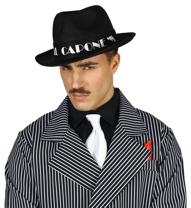 Felt Black Al Capone Hat