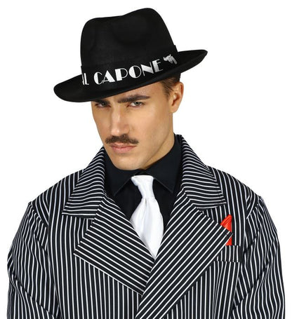 Felt Black Al Capone Hat