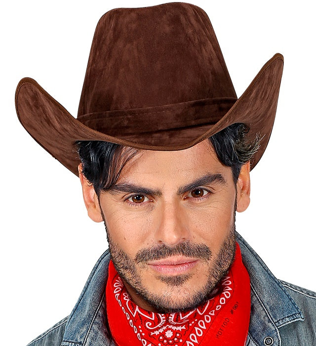 Suede Look Cowboy Hat