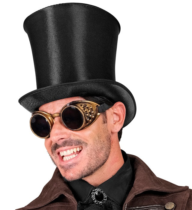 Bell Crown Top Hat Satin 20 Cm