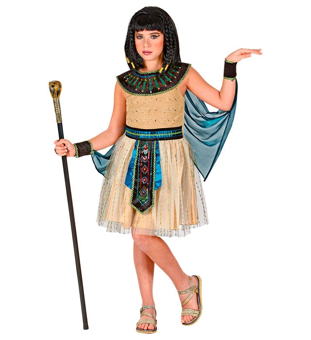 Egyptian Queen  Dress With Bracelets And Cape 