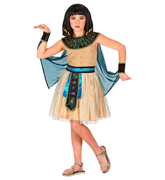 Egyptian Queen  Dress With Bracelets And Cape 