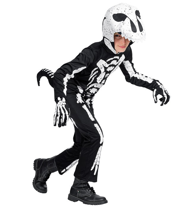T-Rex Skeleton  Hooded Overalls With Mask 