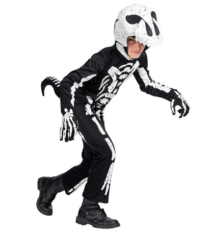 T-Rex Skeleton  Hooded Overalls With Mask 