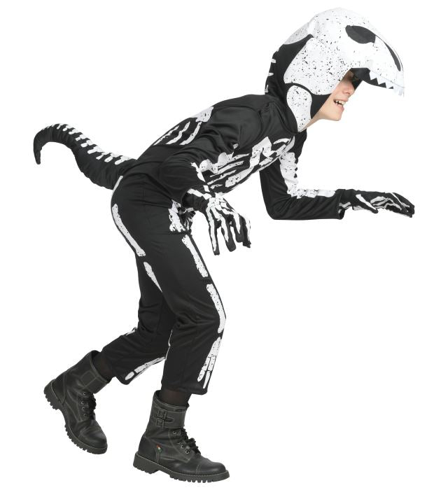 T-Rex Skeleton  Hooded Overalls With Mask 