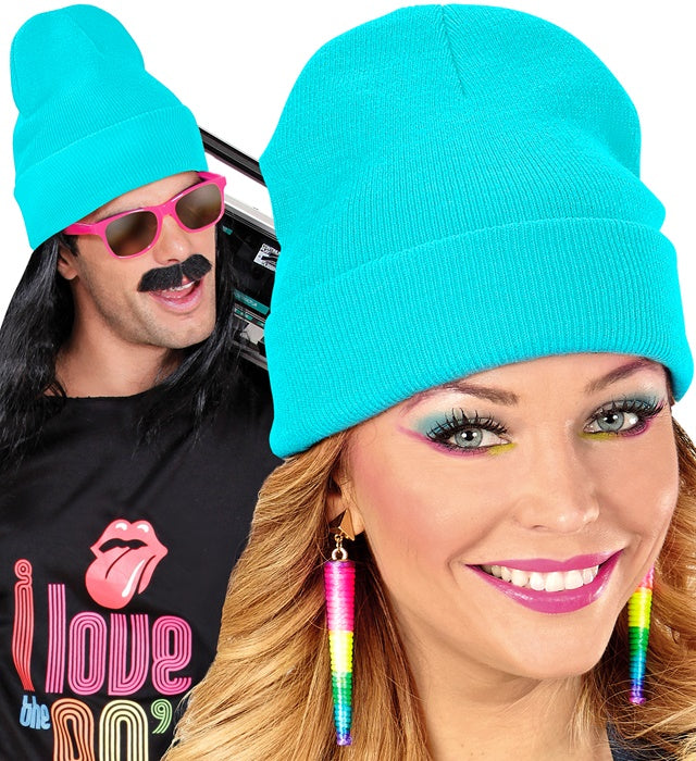 Hat Beanie Azure Wool Look