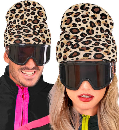 Hat Beanie Animalier Leopard Wool Look