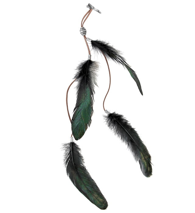 Black Feathers Hair Clip