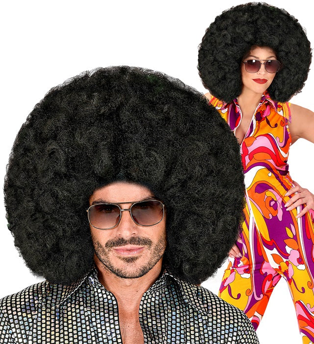 Black Oversized Afro Wig In Box