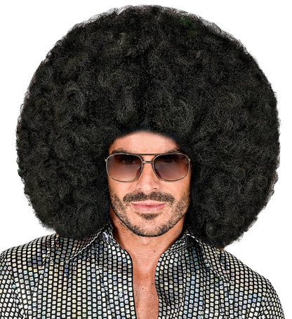 Black Oversized Afro Wig In Box