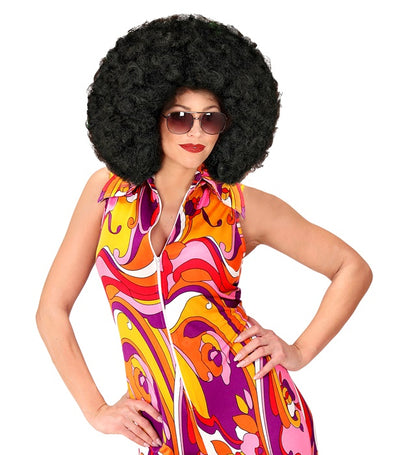 Black Oversized Afro Wig In Box