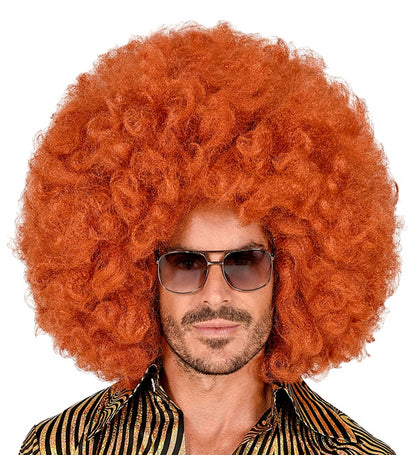 Copper Oversized Afro Wig In Box