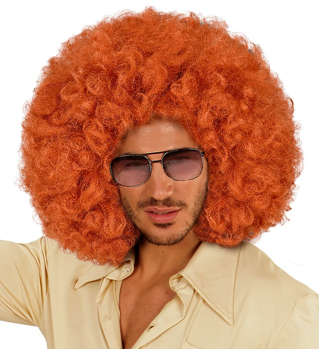 Copper Oversized Afro Wig In Box