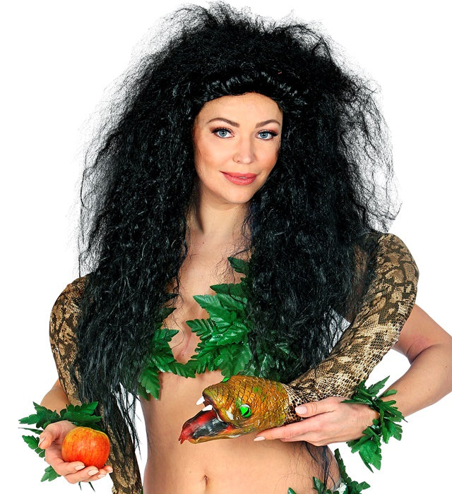 Black Oversized Frise' Wig In Box