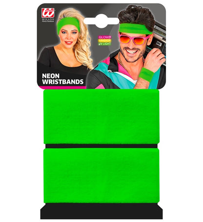 Pair Of Neon Green Wristbands