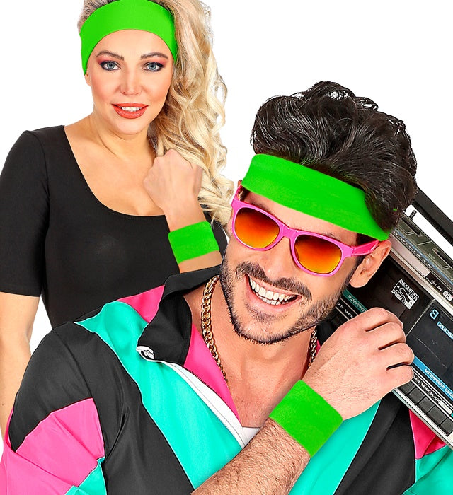 Pair Of Neon Green Wristbands