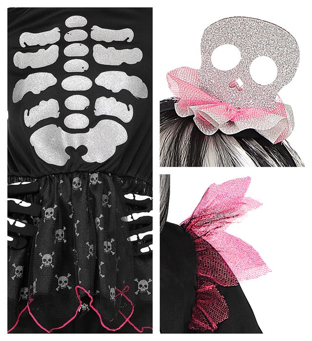 Skeleton  Shirt With Tutu, Pants, Headpiece 