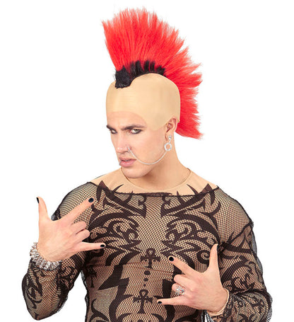 Red Crest Punk Headpiece
