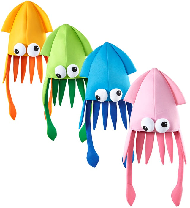Giant Squid Hat 4 Colors Assorted