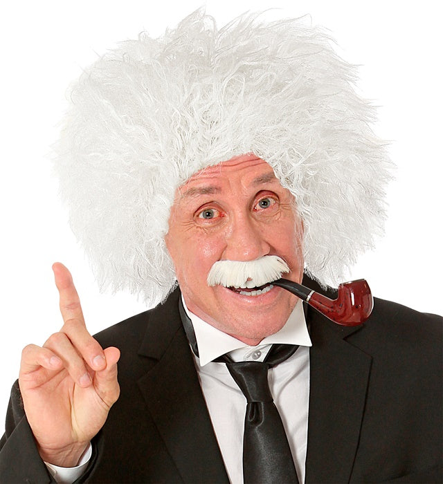 Einstein Wig & Moustache In Box