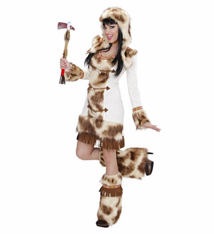 Weeko Indian Girl  Dress, Hood, Leg Warmers 