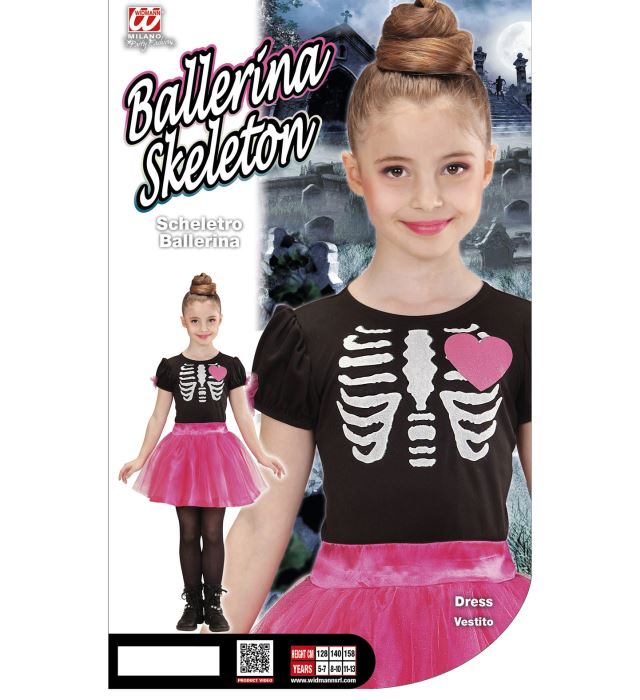 Ballerina Skeleton  Dress With Tutu 