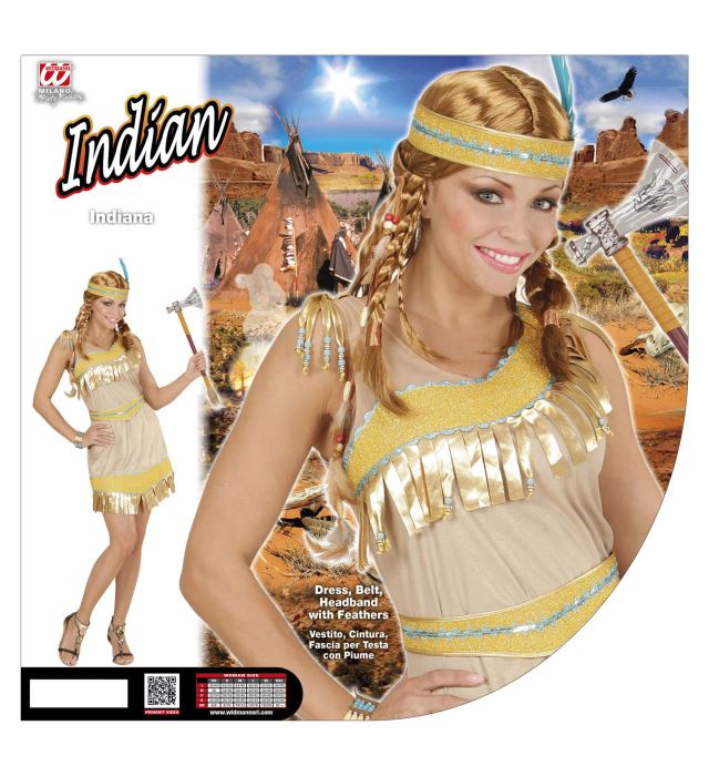 Indian  Dress, Belt, Headband 