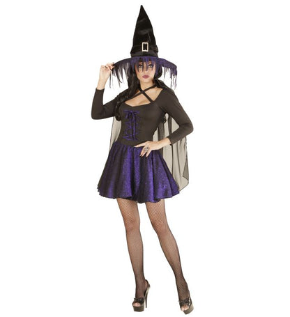 Purple Glimmer Witch  Shirt, Skirt, Cape, Hat 