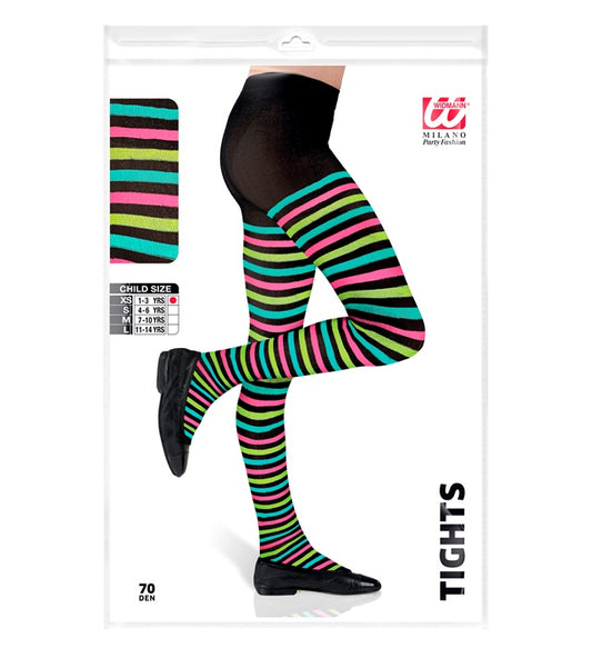 Multicolor Striped Pantyhose