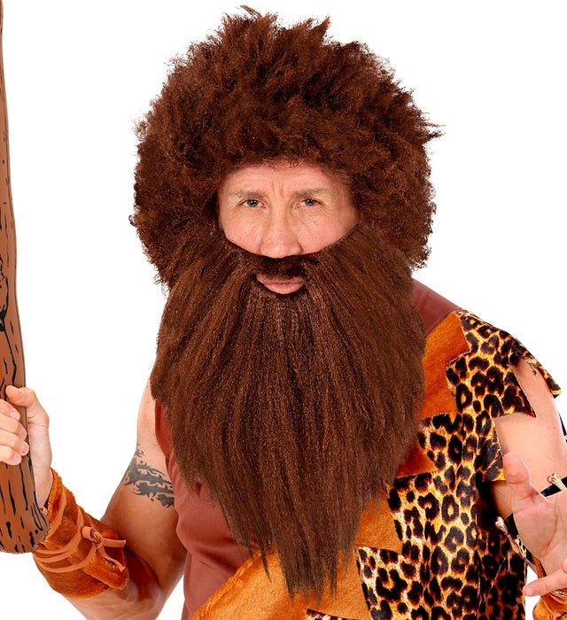 Caveman Wig & Beard In Box