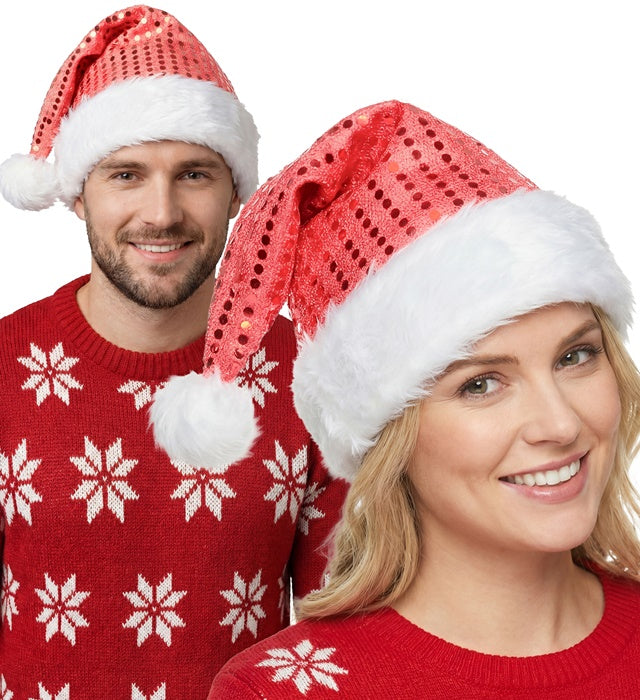 Sequin Santa Claus Hat