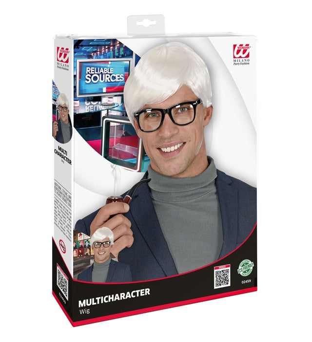 White Multicharacter Wig In Box