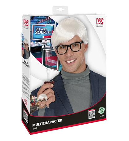 White Multicharacter Wig In Box
