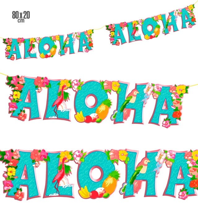 Jointed Aloha Garland 80 X 20 Cm